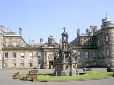 Hollyrood's west facing front.
